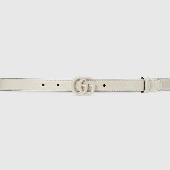 SOLD‼️ Gucci GG thin Marmont belt - NWT All white - Picture 2 of 9